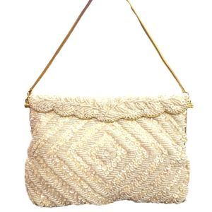 Vintage 1950s/60s Ganson of California “Made in Hong Kong” Beaded Clutch